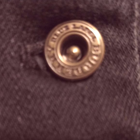 BURBERRY Blue Label, Black Denim Mini Skirt Button-Front (Size-See Measurements) - Picture 5 of 12